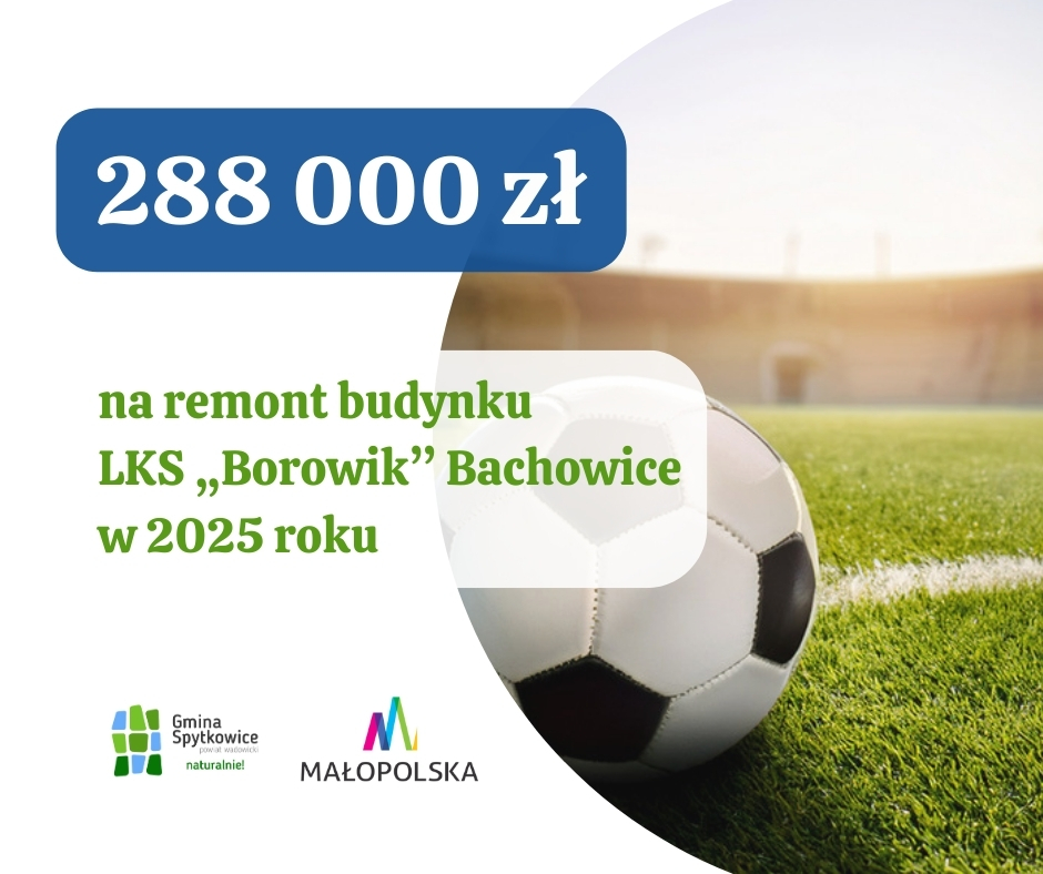 Dofinansowanie remont budynku LKS Borowik Bachowice