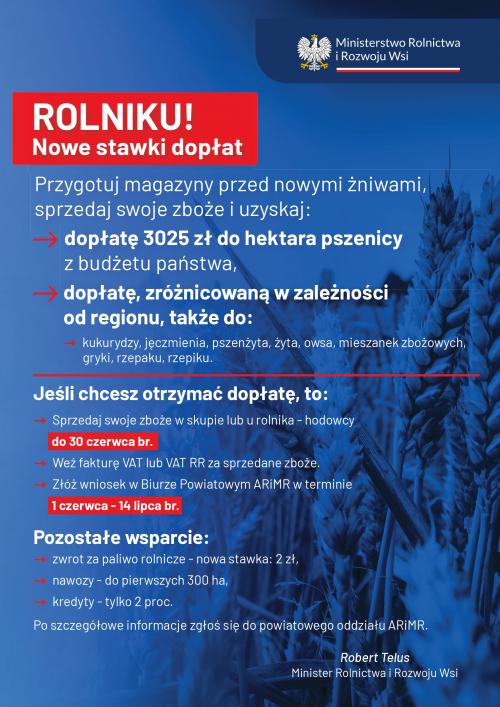 230522 MRiRW sprzedaz zboza plakat A3 HiRes page 0001