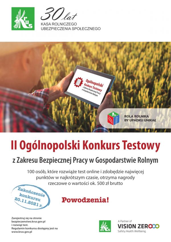plakat konkursowy KRUS