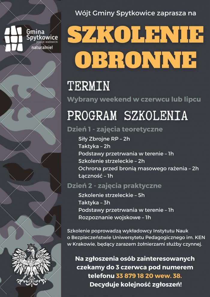 Plakat szkolenie