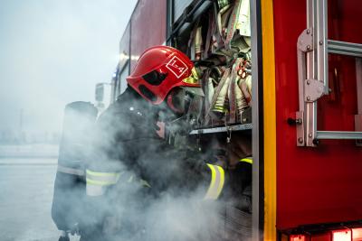 firefighter ready his mission