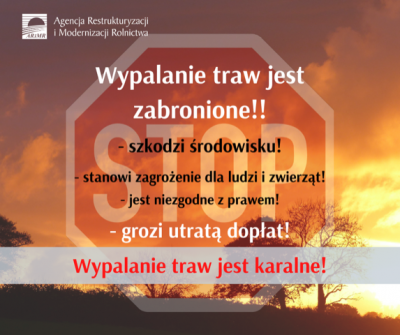 wypalanie traw jest karalne