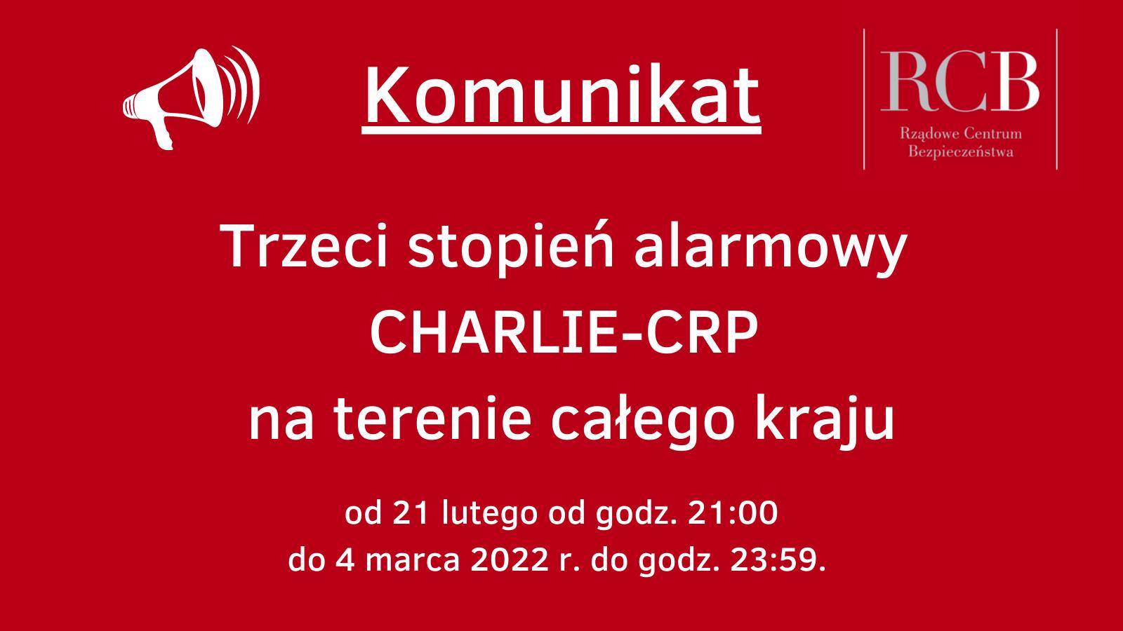 komunikat charlie crp